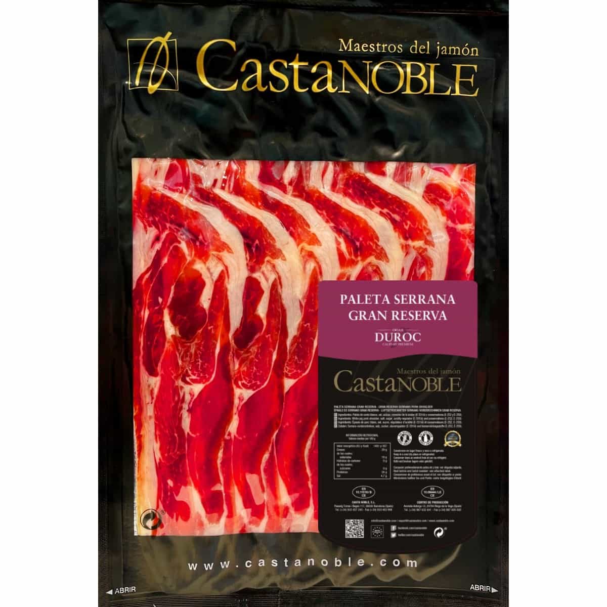 Paleta Serrana Gran Reserva Cruce Duroc Loncheado