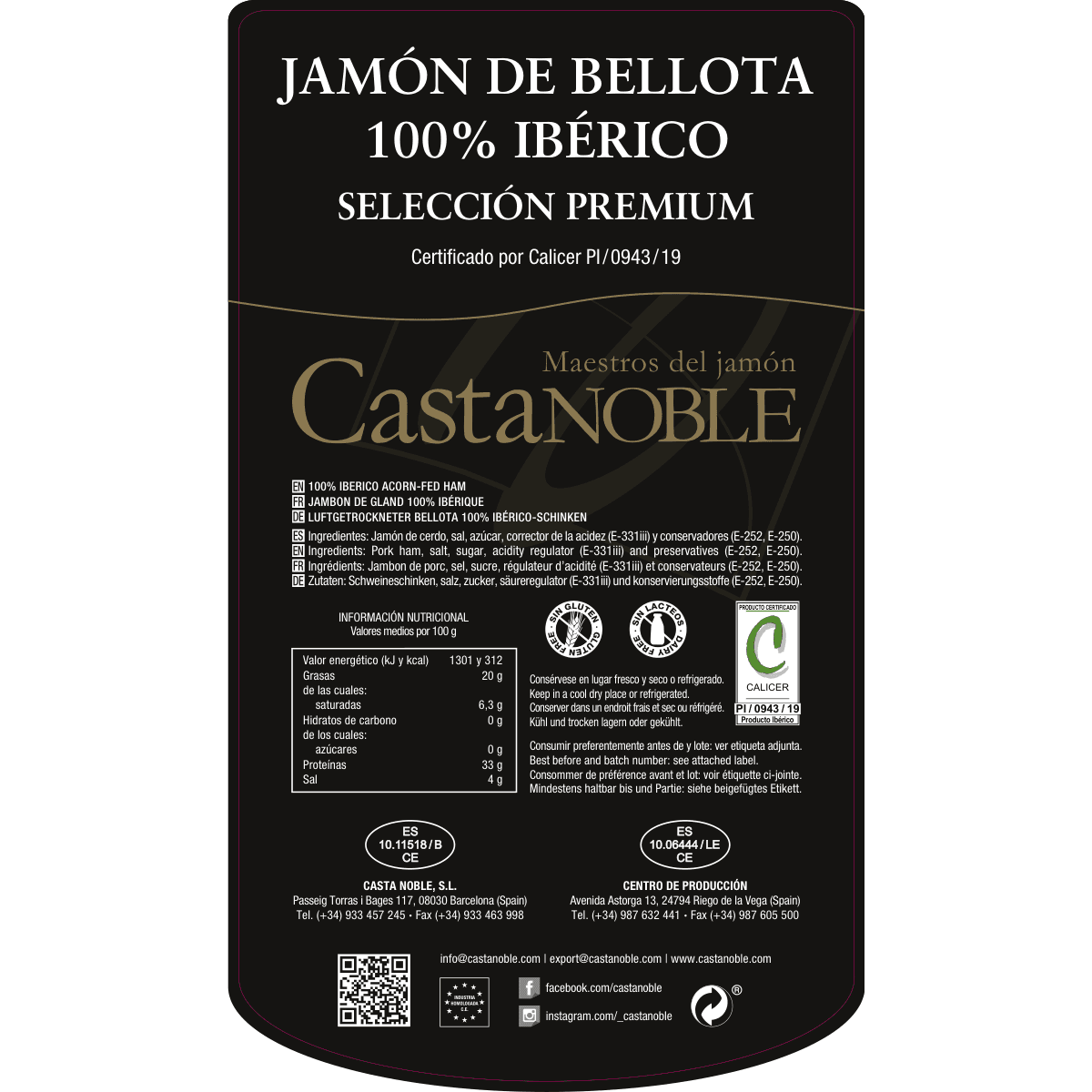 100% Iberico Acorn-Fed Ham · Sliced — image 2 of 2