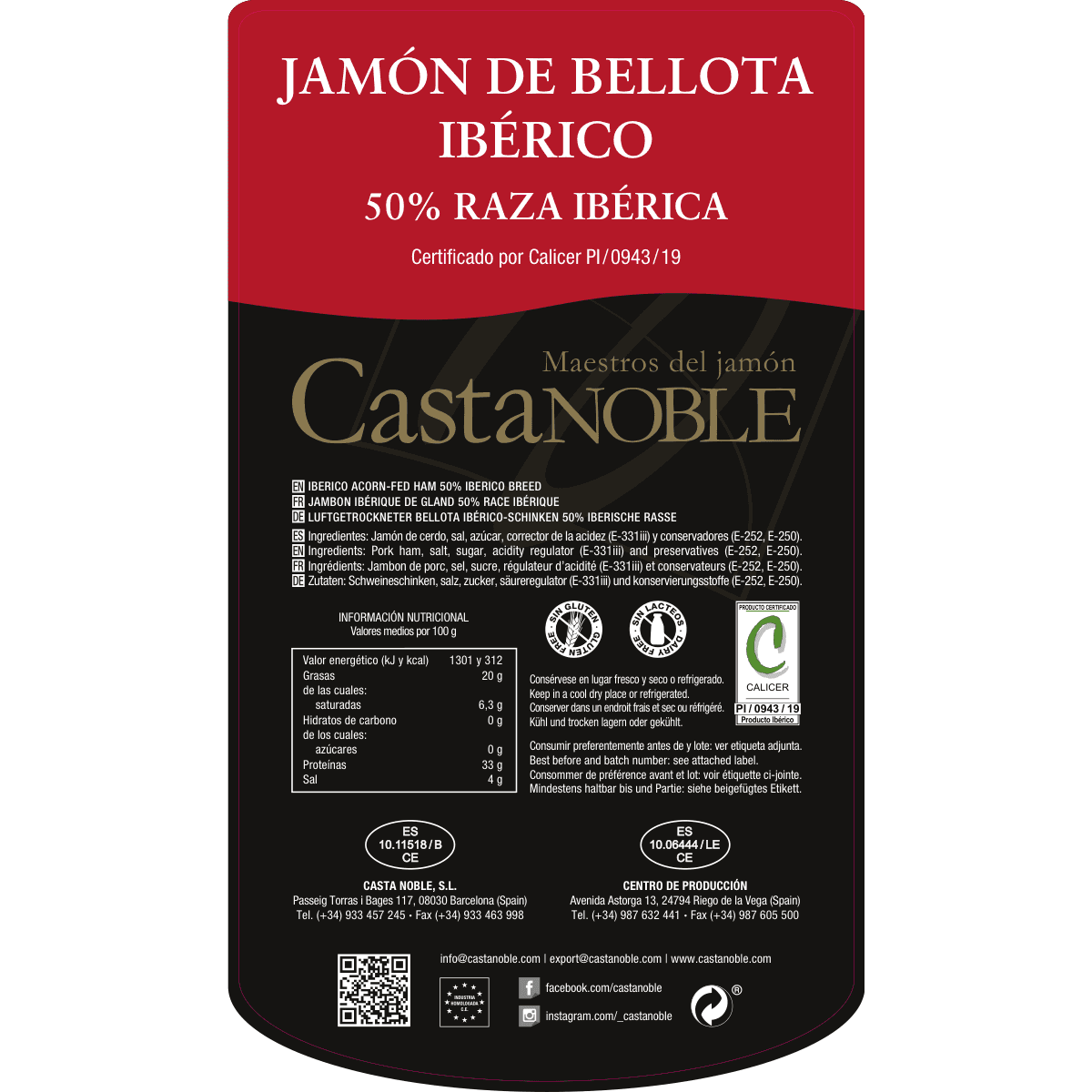 Iberico Acorn-Fed Ham 50% Iberico Breed · Boneless — image 2 of 2