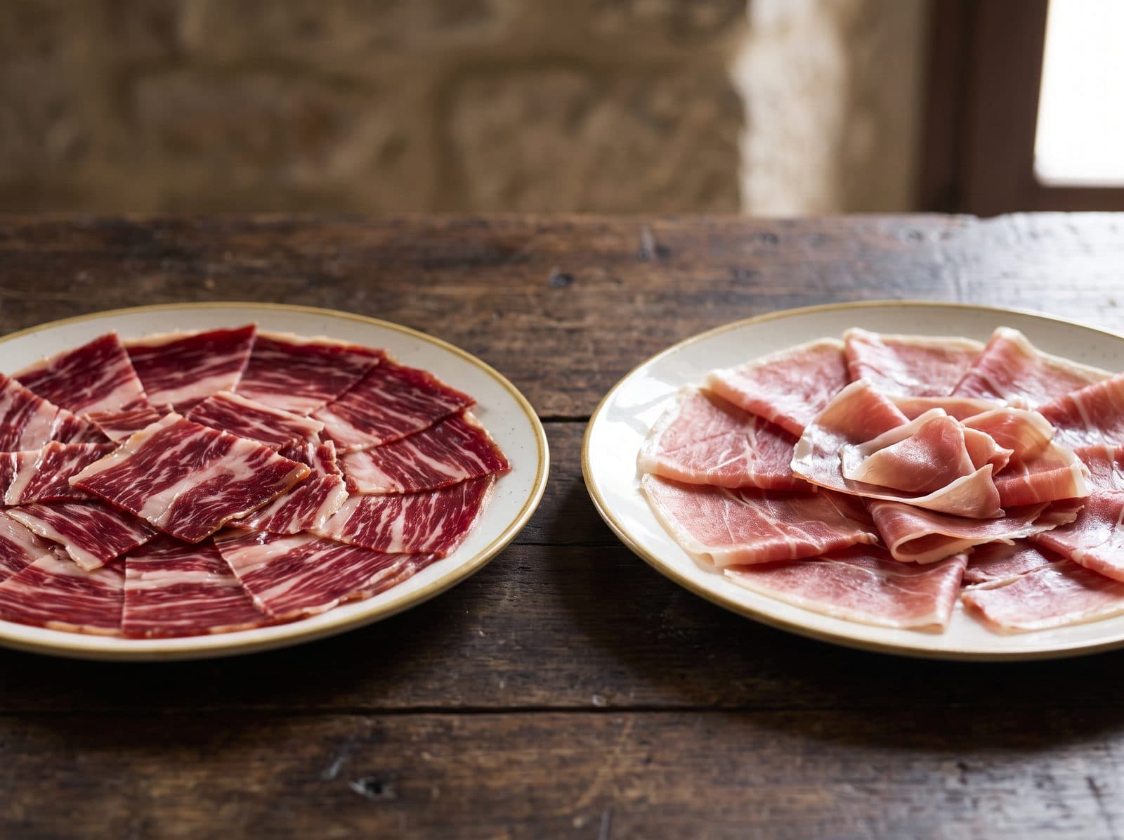 Diferencias entre jamón ibérico y jamón serrano